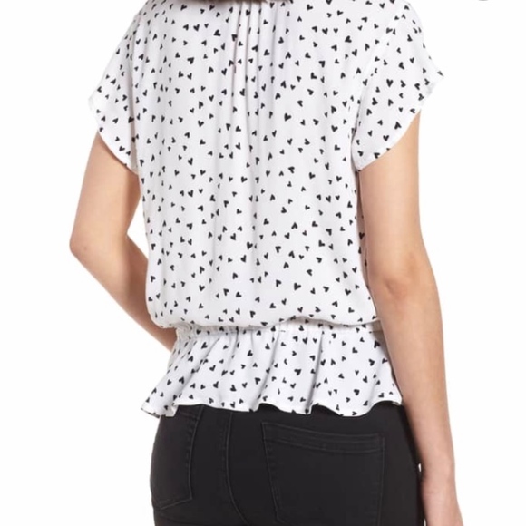 Rails Bretton Mini Heart Button Down Blouse S - Picture 2 of 8
